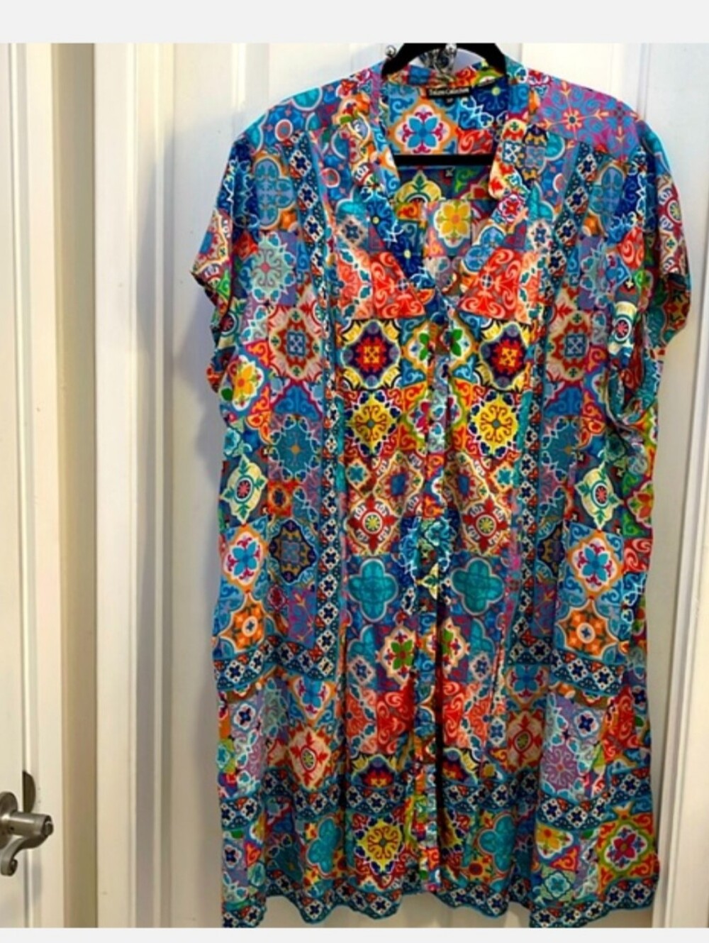 TOLANI TUNIC 3XP Women's Petite Multicolor